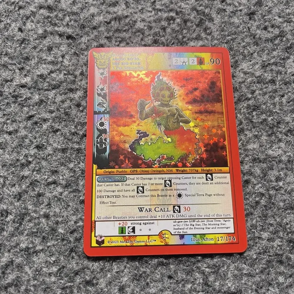 MetaZoo Native Agojo So'Jo Big Star Big Box Full Holo Card 17/174 NM